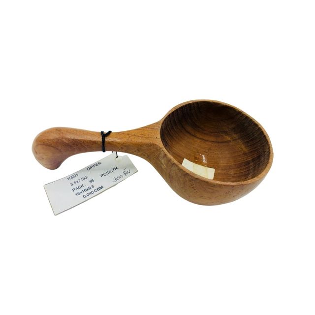 Rubberwood Spiral Honey Dipper