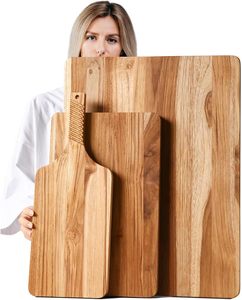 Wood Cutting Board for Kitchen Thick Chopping Board Large Wooden Trays