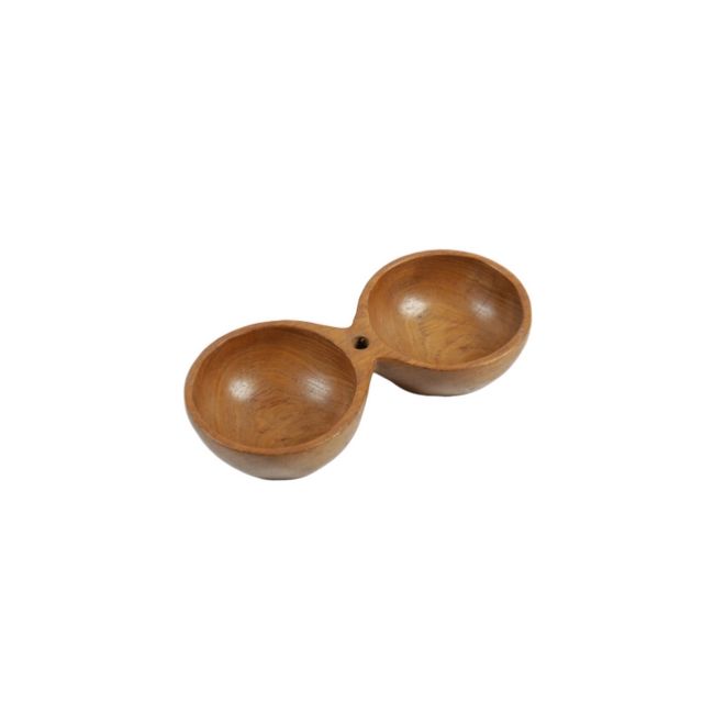 Divided Wooden Snack Platter with Multiple Compartments