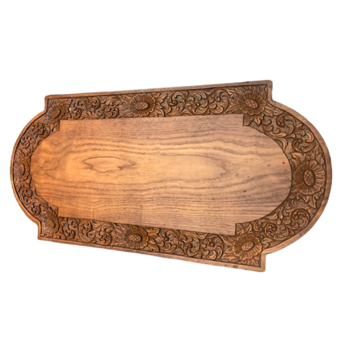 Solid Carved Teak Wall Board for Luxury Interiors