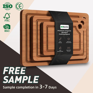 WDF New Arrival Deep-Carbonized Bamboo Cutting Board Set 3-Piece