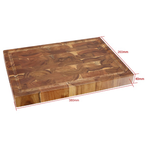 Luxury Thick End Grain Solid Butcher Block Acacia Wood Cutting Board