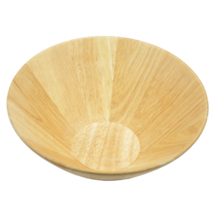 Rubberwood Serving Bowl RS119B Rustic Edge
