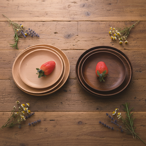 Durable Restaurant Wooden Charger Plate Sushi Tray Set