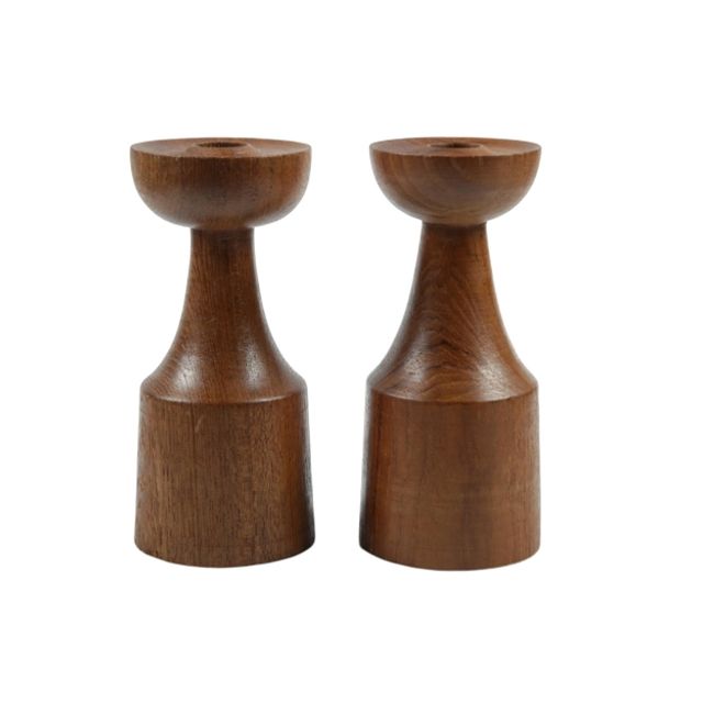 Turned Wooden Candle Holder Wholesale